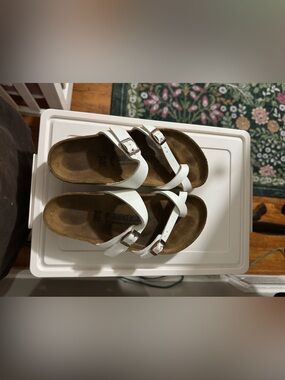 White Mayari Birko-Flor Size 37 Birkenstock Regular Width
